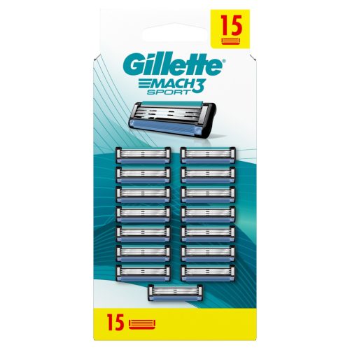  Gillette Mach 3 SPORT razor for razor cartridges, 15 pcs.