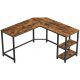  Songmics Vasagle Corner Desk 138 x 138 x 76 cm Brown Shades