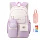  Purple Nylon Book Bag for Girls: Large Capacity, with Pencil Accessories