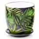  Polnix flowerpot 0 cm x 13 x 12 cm diameter 13 cm ceramic in green tones