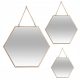  Atmosphera hexagonal wall mirror 290 x 290 mm