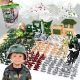  SOLDIERS MILITARY SET 300 ELEMENTS. LARGE ARMY BASE