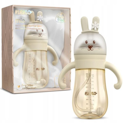  NENO MIO CREAM INNOVATIVE CUP, BOTTLE WITH WEIGHTED STRAW, 300 ml