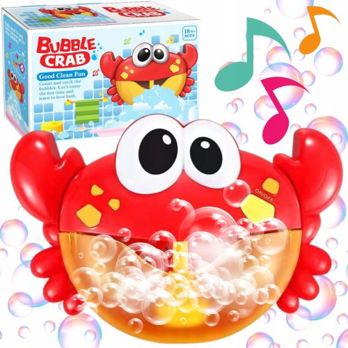  Foam Machine Playing Bubble Crab Bathtub Bath Toy