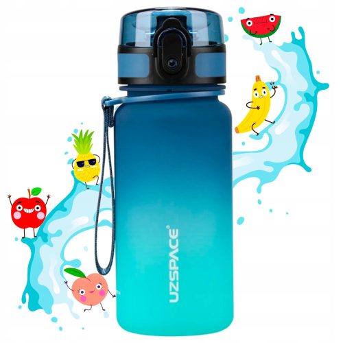  BOTTLE WATER BOTTLE FOR CHILDREN 350ml Tritan blue-turquoise