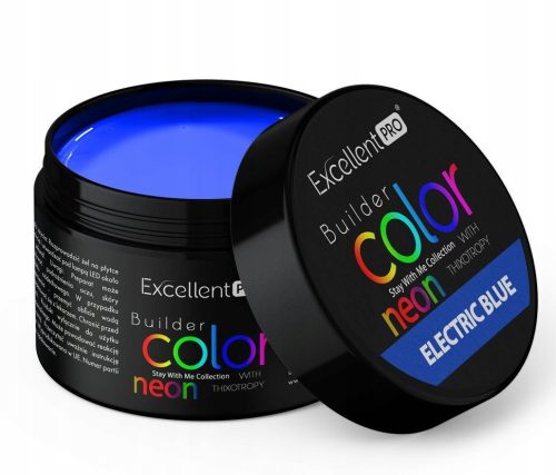  EXCELLENT PRO BUILDER GEL NEON BLUE ELECTRIC BLUE 30 g