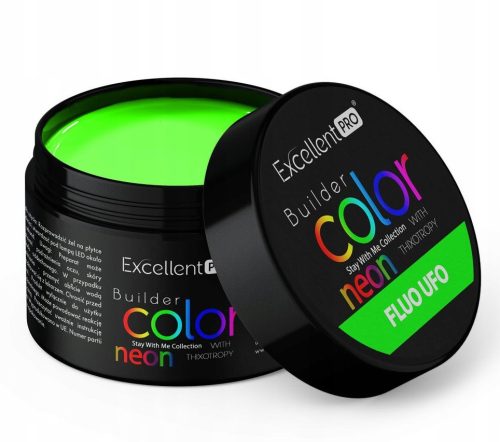  EXCELLENT PRO BUILDER GEL NEON GREEN FLUO UFO 30 g