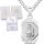  SILVER CHAIN COMMUNION MEDAL MOTHER OF GOD FOR COMMUNION FOR BAPTISM 925