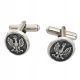  OVAL CUFFLINKS WITH EAGLE SILVER 925