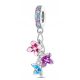  Charms Pendant Flowers Silver Charms Charms Flower Pendants Silver s925