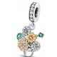  Charms Pendant Bouquet Charms Flowers Charms Pendants Silver s925