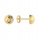  Gold earrings HALF BALLS DIAMOND 5MM pr.585