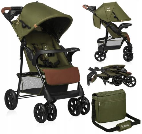  Stroller-Pram, LIGHTWEIGHT, foldable, big wheels, Lionelo Emma BAG