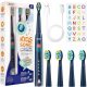  SONIC TOOTHBRUSH FOR CHILDREN, PERSONALIZABLE FROM 3 YEARS, USB CHARGING BLUE