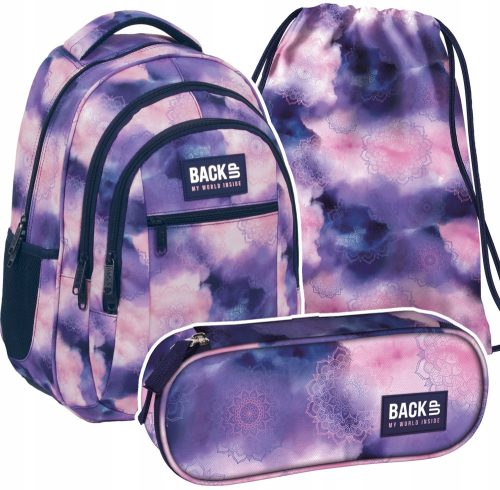  Backup School Backpack with Multiple Compartments Purple Shades, Pink Shades 26 l + 2 more products