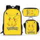  Backpack Pencil Case Bag Pouch Children School Set 3in1 Pokemon with Pikachu