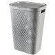  Curver 60l freestanding laundry basket, grey and silver tones