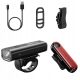  SuperFire BL09 bicycle lights 450 lm battery + Superfire BTL01 bicycle rear lights red