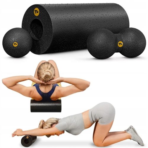  Massage roller set duoball lacrosse EPP 3in1 Trex Sport