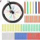  MEGA set of bicycle reflectors, spoke tubes, neon, colorful, 72 pieces