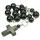  Rosary for a car - HEMATITE - truck driver rosary - decade