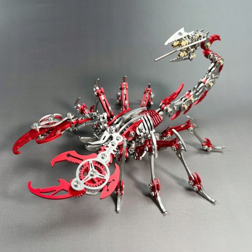  Floatingcity 3D Metal Red Scorpion Model Mechanical Insect Toy Gift