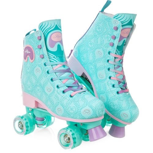  Raven Pavoni Turquoise Roller Skates, Sizes 31-34