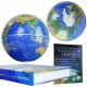  LARGE FLOATING, INTERACTIVE, ILLUMINATED, 360° ROTATING GLOBE WORLD MAP