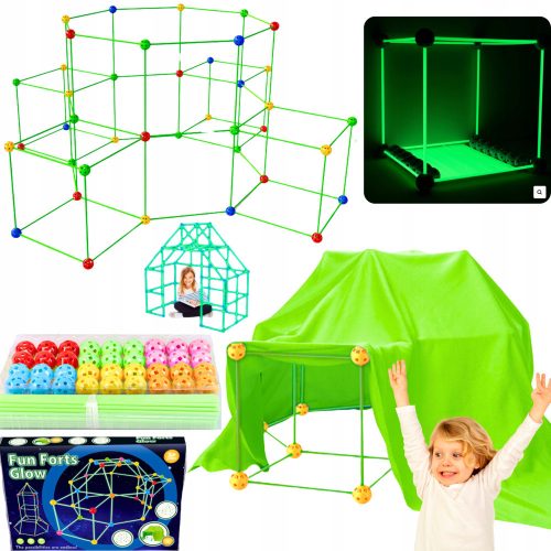  HOUSE KIT TENT KIT WITH GLOWING STRAWS