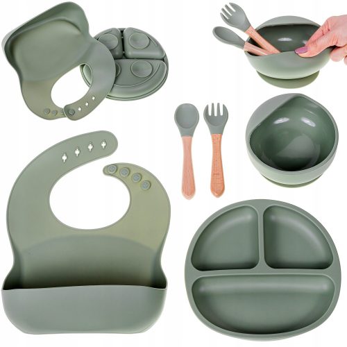  BK silicone tableware set