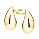  TEARDROP EARRINGS 18mm gold-plated silver 925