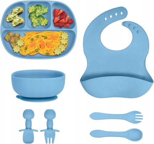  Silicone Tableware Set, Silicone Tableware Set for Babies