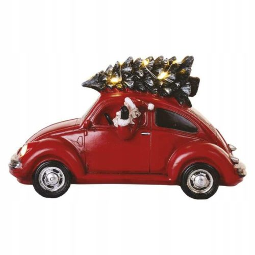  Beetle with Santa Claus and Christmas tree 10 LED 22 cm 3xAA