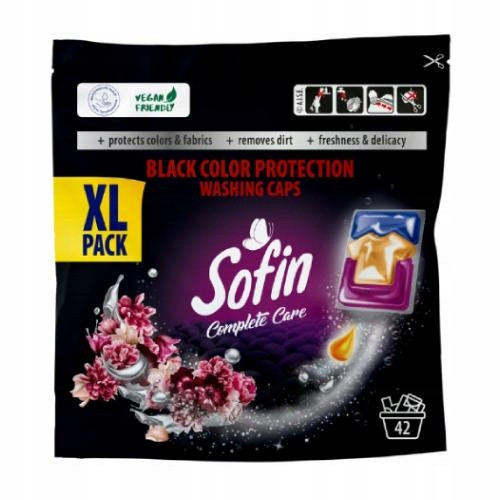  Sofin Dark Black Washing Capsules Black Color Protection XL 42pcs