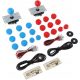  2 Player DIY Arcade Kit, USB Board Game Encoder Joystick Arcade Buttons