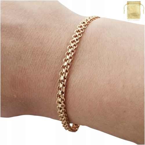  WOMEN'S SURGICAL STEEL BRACELET GOLD, GOLD PLATED BISMARK FOR HER