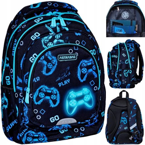  School backpack with multiple compartments AstraBag Multicolored 20 l