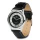  Men's watch classic quartz elegant leather strap analog Perfect