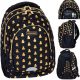  AstraBag Multi-Compartment School Backpack, Black, Yellow and Gold Tones, 20 l