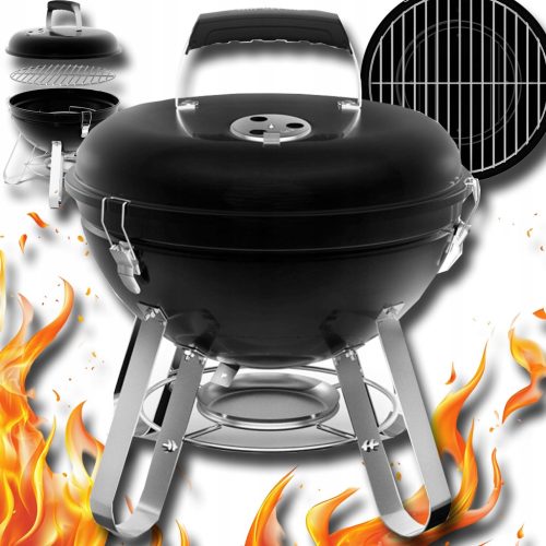  NAPOLEON NK14 BALL CHARCOAL GRILL BLACK PORTABLE TRANSPORT