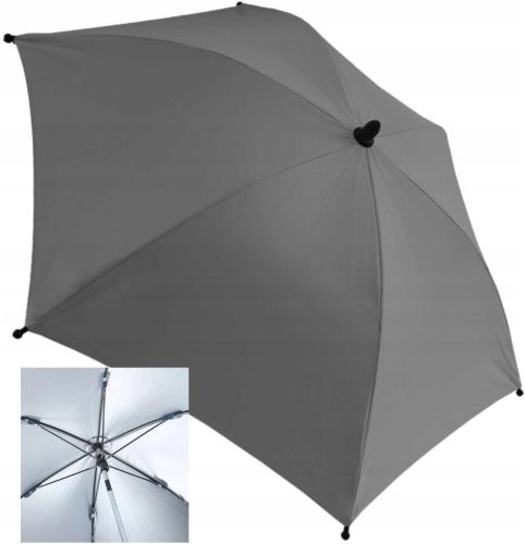  Stroller umbrella made of titanium, 70 cm, grey