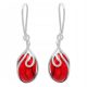  BEAUTIFUL SILVER CORAL EARRINGS!!!