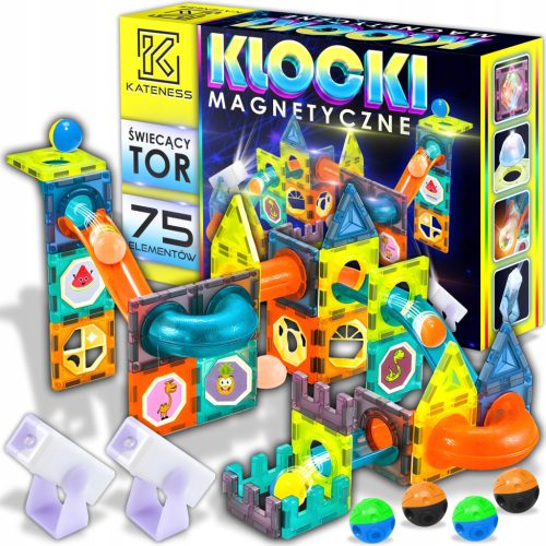  3D MAGNETIC BLOCKS CONSTRUCTION EDUCATIONAL LARGE PUZZLE SET 75 PCS