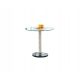  Round silver kitchen table from Halmar, 80 x 80 x 74 cm