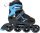  Patins à roues alignées réglables SPEEDY turquoise 35-38 + ensembles de protections Laubr Sport YX-0310-LL