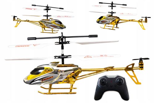  Remote Controlled RC HELICOPTER with Remote Control, LED Drone, Gold