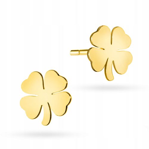  925 Silver Women's Lucky Clover Stud Earrings