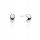  SILVER EARRINGS FOR WOMEN 925 Wide Half-Circle Stud