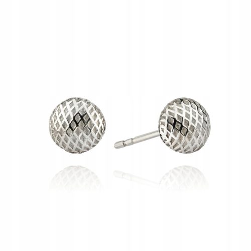  SILVER EARRINGS FOR WOMEN pr. 925 Rhodium-plated Balls Balls on a Stud