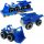 CONSTRUCTION CARS SET BLUE TIPPER BULLDOZER